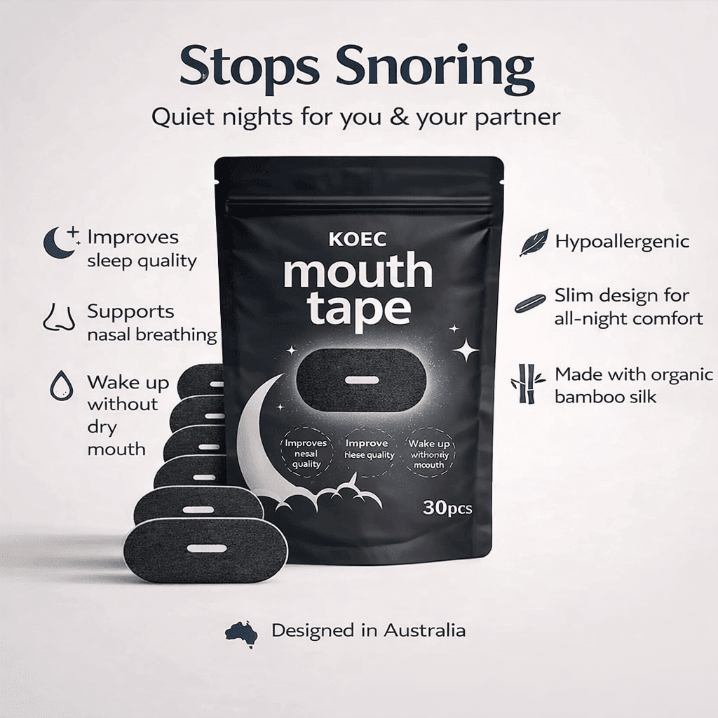 KOEC Mouth Tape - anti snoring mouth tape - KOEC sleep strip - stop mouth breathing - KOEC