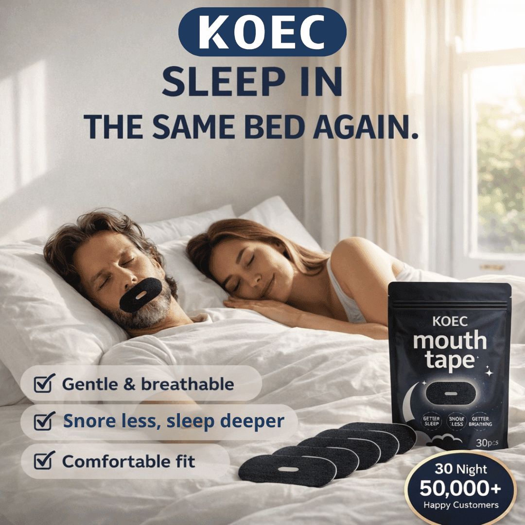 KOEC Mouth Tape - anti snoring mouth tape - KOEC sleep strip - stop mouth breathing - KOEC