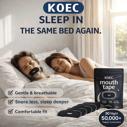 KOEC Mouth Tape - anti snoring mouth tape - KOEC sleep strip - stop mouth breathing - KOEC