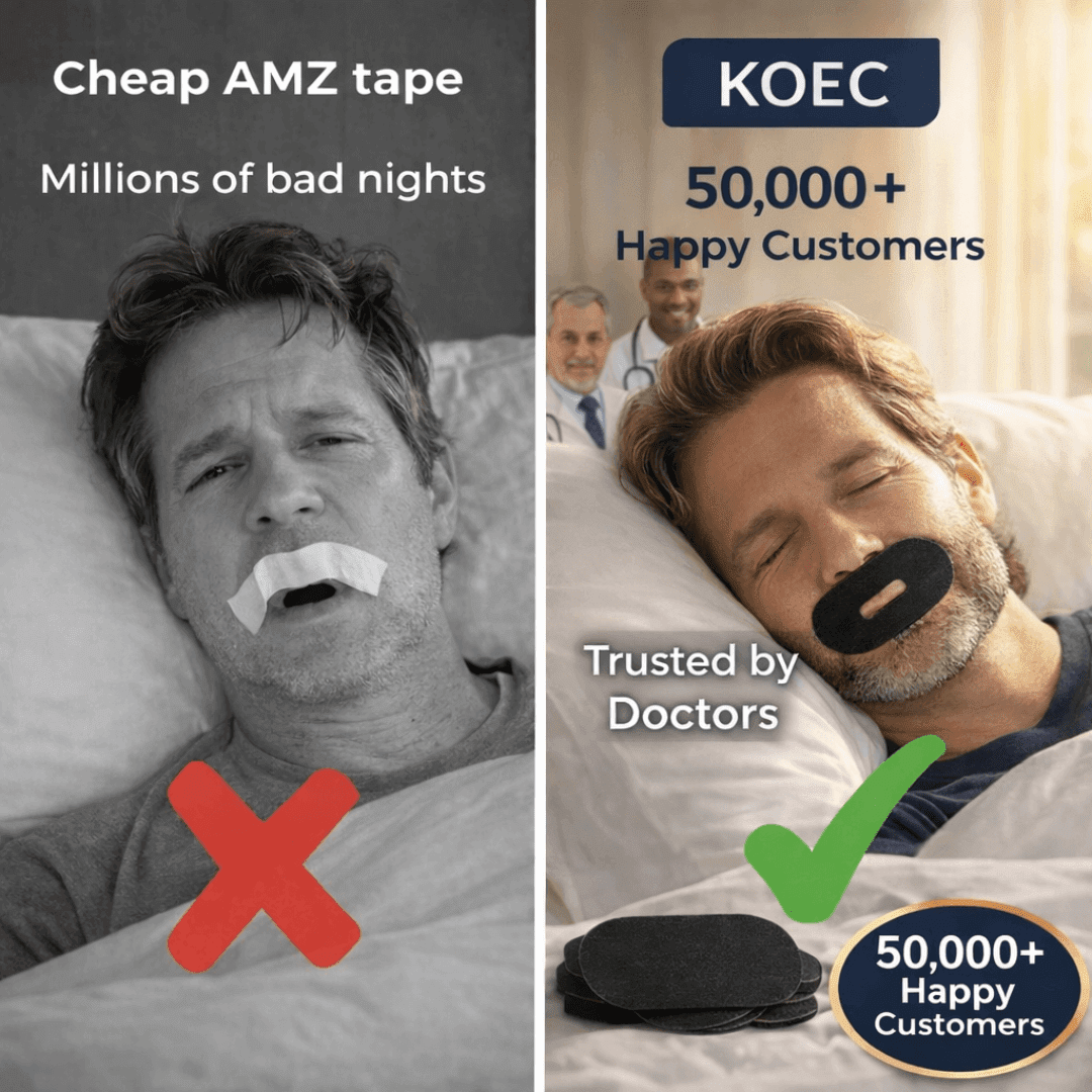 KOEC Mouth Tape - anti snoring mouth tape - KOEC sleep strip - stop mouth breathing - KOEC